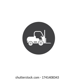 forklift icon vector illustration design template