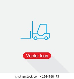 Forklift Icon Vector Illustration Eps10