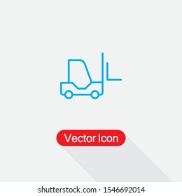 Forklift Icon Vector Illustration Eps10