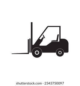 FORKLIFT ICON VECTOR ILLUSTRATION SYMBOL DESIGN