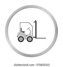 Forklift icon of vector illustration for web and mobile