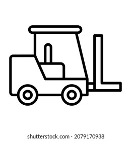Forklift icon vector image. Can also be used for web apps, mobile apps and print media.