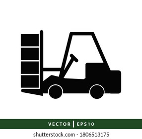 Gabelstapler-Symbol, Vektorlogo-Design-Vorlage