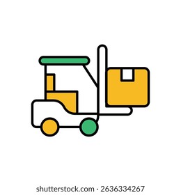 Forklift Icon vector stock illustration
