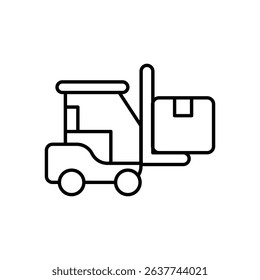 Forklift Icon vector stock illustration