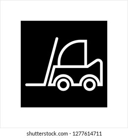 Gabelstaplersymbol, Gabelstapler Vektorgrafik-Illustration