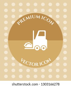 Forklift Icon for Web, Applications, Software & Graphic Designs.