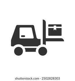 Forklift lift icon, Vector Graphics