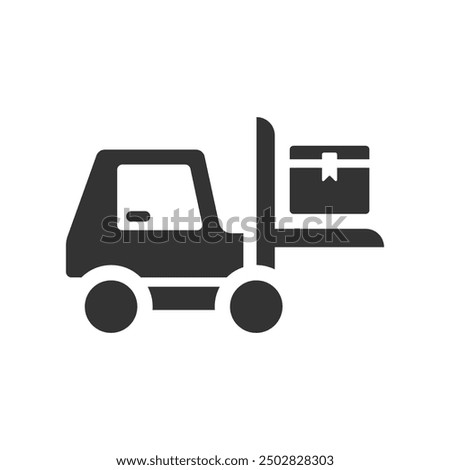 Forklift lift icon, Vector Graphics