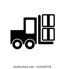 forklift - logistic icon vector