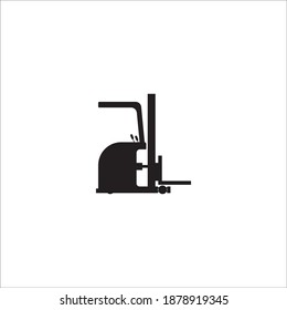 Forklift logo template vector icon illustration design