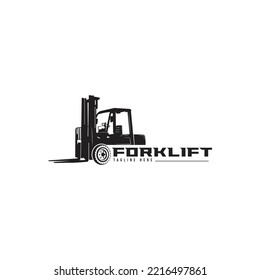 forklift logo vector. forklift icon. vector illustration