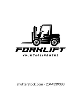 forklift logo vector. forklift icon. isolated logo design template element, suitable for your design need, logo, illustration, animation, etc.