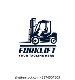 forklift logo vector. forklift icon. isolated logo design template element, suitable for your design need, logo, illustration, animation, etc.