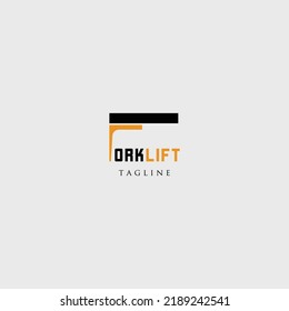 forklift logo vector illustration design