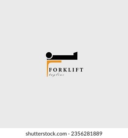 Gabelstapler Logo, Vektorgrafik-Design für das Markengeschäft