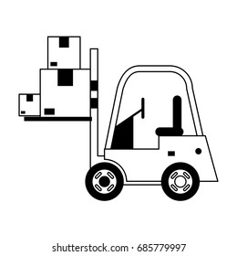 forklift machinery icon image 