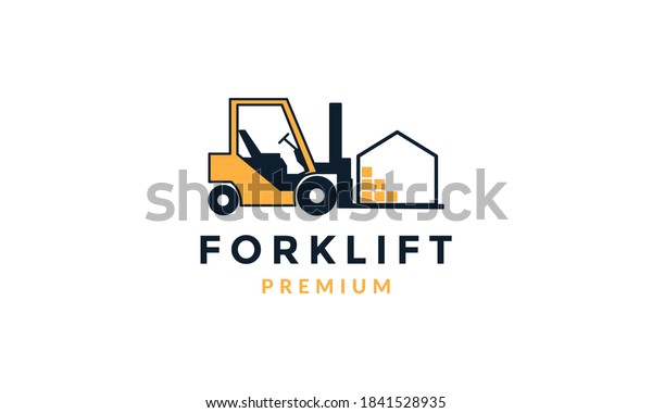 Forklift Modern Logo Vector Icon Illustration Stock Vector (Royalty ...