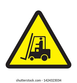 Forklift operating area symbol drawing by illustration