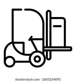 Forklift Operations Icon Suitable For Various Design Purpose