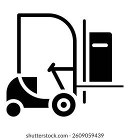 Forklift Operations Icon Suitable For Various Design Purpose