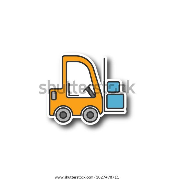 Forklift Fork Truck Skidster Label Emblem Decal 137814 *FREE SHIPPING* 