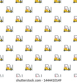 Forklift pattern seamless vector repeat for any web design