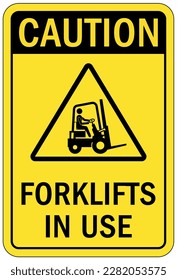 Forklift safety sign and labels 