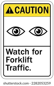 Forklift safety sign and labels forklift traffic