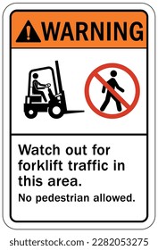 Forklift safety sign and labels forklift traffic