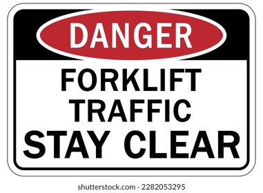 Forklift safety sign and labels forklift traffic