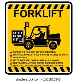 Watch Forklift Traffic Forklift Traffic Warning Stock Vector (Royalty ...