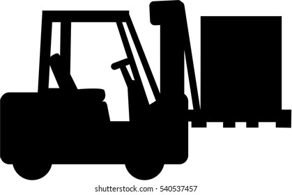 Forklift silhouette