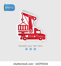 Forklift symbol,vector
