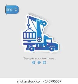 Forklift symbol,vector