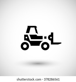 Forklift telescopic loader icon