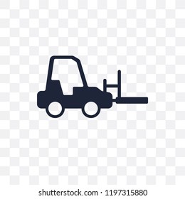 Forklift transparent icon. Forklift symbol design from Delivery and logistic collection.