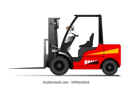 Forklift of transportation vector for Graphic design