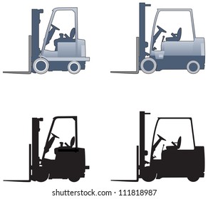 Forklift truck elevations