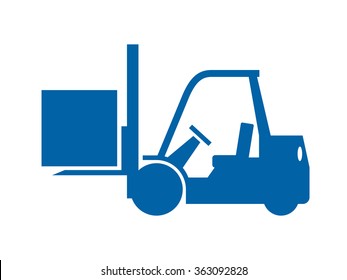 Forklift truck icon