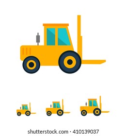 Forklift truck icon