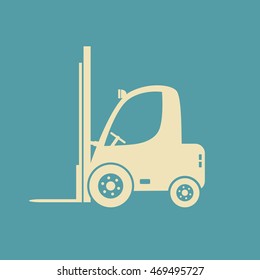 Forklift truck icon