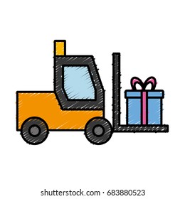 forklift truck icon 