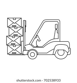 forklift truck icon