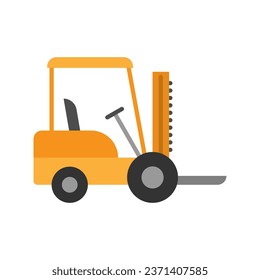 Forklift truck icon. Pictogram isolated on white background. Vector illustration.