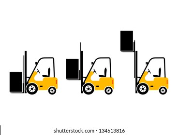 Forklift Truck Icons