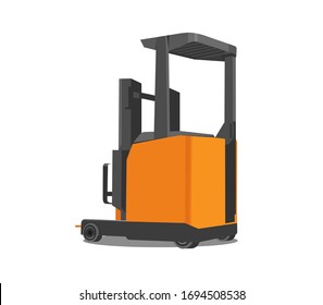  forklift truck Isometric vector Reach truck