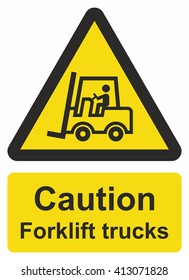 Forklift truck sign