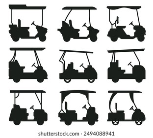 forklift truck silhouette. forklift truck flat icon