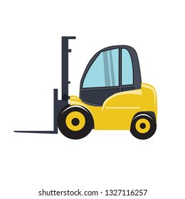 Forklift truck vector 